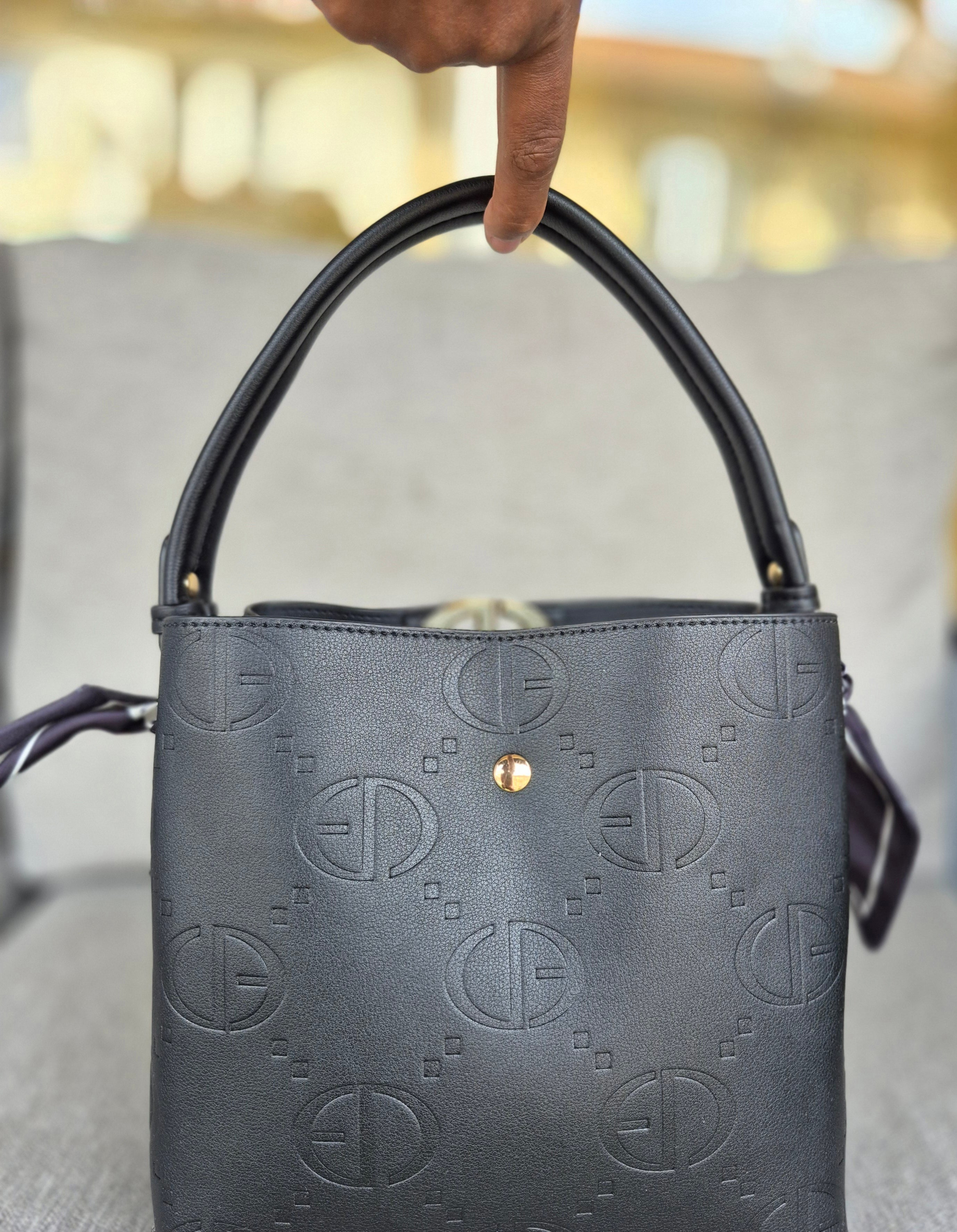 Sac Noir & Rose clair