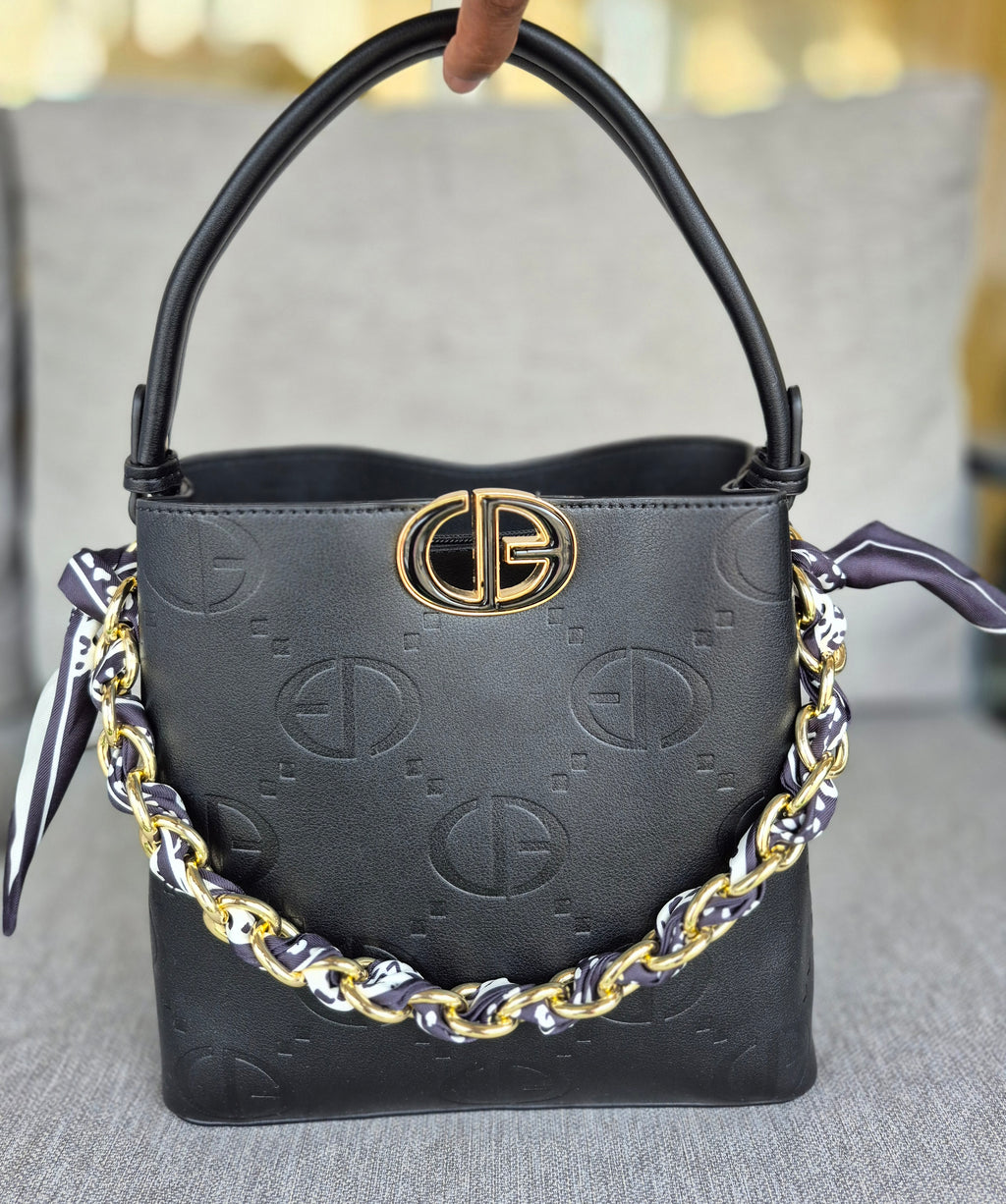 Sac Noir & Rose clair